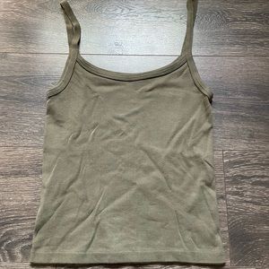 Brandy Melville army green Beyonca crop tank